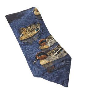 Field And Stream Wood Ducks Duck Hunting Outdoor Multicolor Novelty Silk Necktie